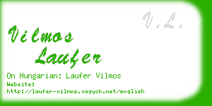 vilmos laufer business card